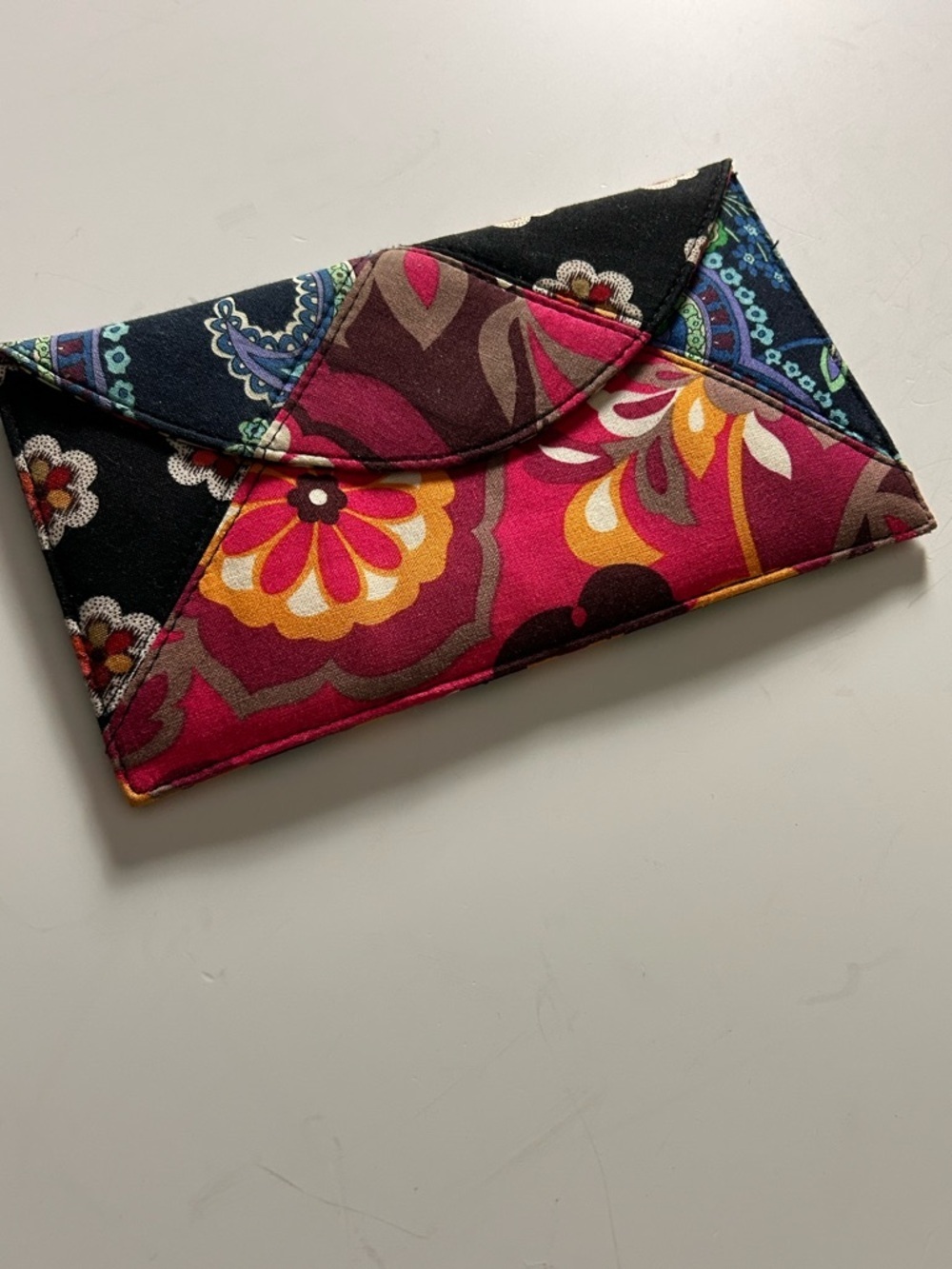 Vera Bradley Envelope Clutch Purse Floral Quilted Small Pouch